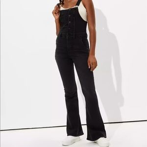 Black AE Flare Overalls